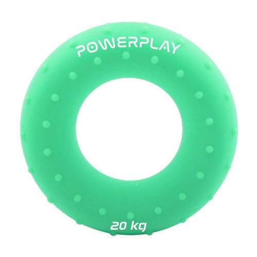 Еспандер кистьовий силіконовий PowerPlay Hand Grip Medium 20 кг, зелений, код: PP_4338_Green_20kg