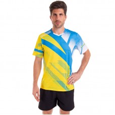 Форма для великого тенісу чоловіча Lingo M, зріст 160-165, блакитний-жовтий, код: LD-1835A_MNY