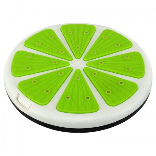 Диск здоров"я масажний з магнітами FitGo 300 мм, салатовий-білий, код: FI-0902_LG