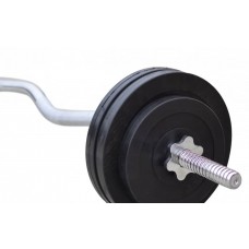 Штанга з прогумованими дисками RN-Sport W-подібна 50 кг, код: RN_OBW50 Штанга з прогумованими дисками RN-Sport W-подібна 50 кг, код: RN_OBW50