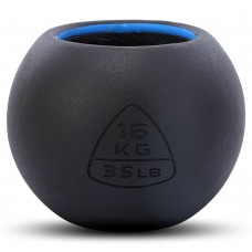 Гиря-дзвін чавунна пофарбована Ball Bell LiveUp 16кг, чорний, код: LP8047-35LB-S52