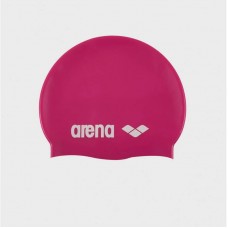 Шапка для плавання Arena Classic Silicone фуксія-білий, код: 3468333887458