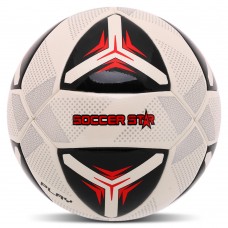 М"яч футбольний Hybrid Soccer Star №5 PU, білий-червоний, код: FB-4471-S52