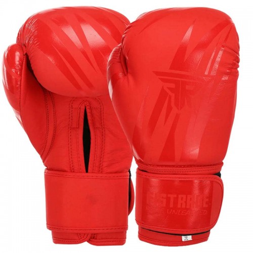 Боксерські рукавиці шкіряні Fistrage 10 унцій, червоний, код: VL-5540_10R