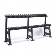 Стійка гантельна 2-х ярусна Fitnessport на 10 пар, код: 10266-AX Стійка гантельна 2-х ярусна Fitnessport на 10 пар, код: 10266-AX