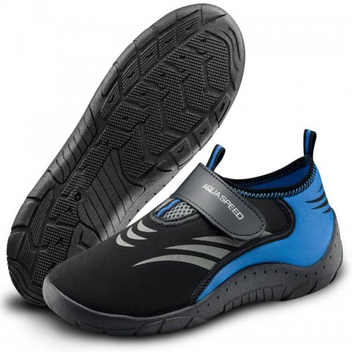 Аквашузи Aqua Speed Shoe Model 27B розмір 36, чорний-сірий-синій, код: 5908217676085