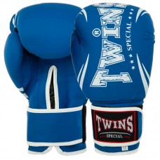 Боксерські рукавиці Twins PVC 12 унцій, синій, код: BGVL-10_12BL