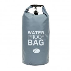 Водонепроникний гермомішок Camping Waterproof Bag 20 л, сірий, код: TY-6878-20_GR