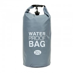 Водонепроникний гермомішок Camping Waterproof Bag 20 л, сірий, код: TY-6878-20_GR