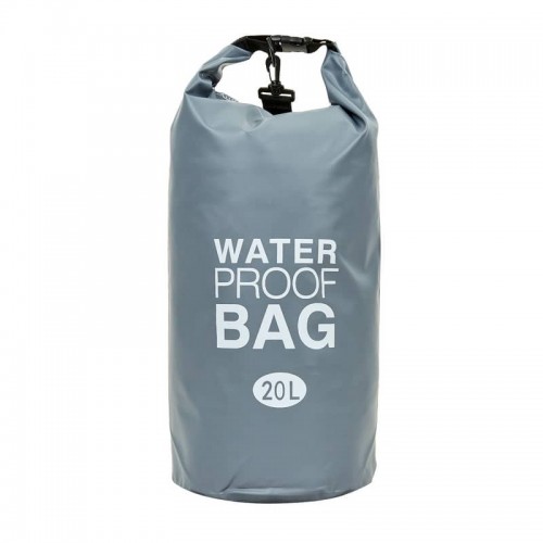 Водонепроникний гермомішок Camping Waterproof Bag 20 л, сірий, код: TY-6878-20_GR