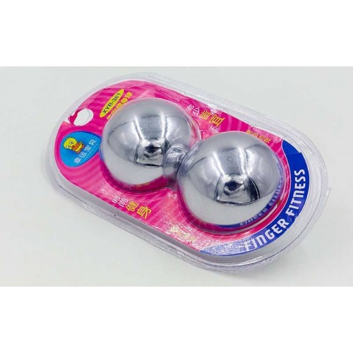 Кулі спритності з дзвоном усередині металеві (2 шт), код: XYB-361 Кулі спритності з дзвоном усередині металеві (2 шт), код: XYB-361