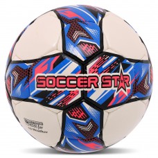 М"яч футбольний Soccer Star To-Town №5 PU, білий-рожевий, код: FB-4503-S52