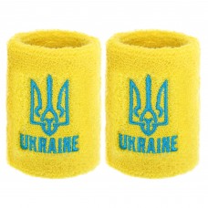 Напульсник спортивний махровий FitGo Ukraine 1шт, жовтий, код: BC-9282_Y