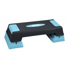 Степ-платформа PowerPlay (3 уровня 12-17-22 см) черно-голубая, код: PP_4329_(3)_Black/Blue