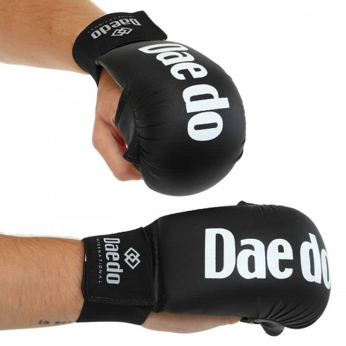 Накладки (рукавички) для карате Daedo M чорний, код: KM600_MBK