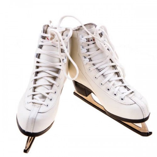 Ковзани фігурні Teku білі шкіра розмір 37, код: ТК-082-37S Ковзани фігурні Teku білі шкіра розмір 37, код: ТК-082-37S