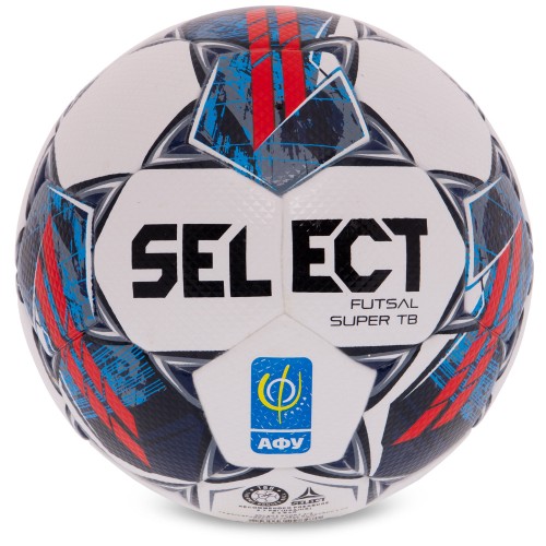 М"яч для футзалу Select Futsal Super TB FIFA Quality Pro V22 №4, білий-червоний, код: Z-SUPER-FIFA-WR-S52