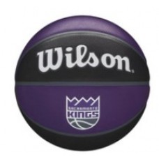М'яч баскетбольний Wilson NBA Team Tribute Sac Kings №7, фіолетовий-чорний, код: 194979033821