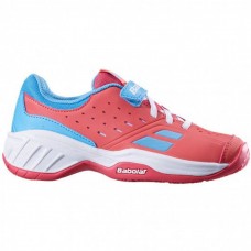 Кросівки для тенісу дитячі Babolat Pulsion all court kid, розмір 27, рожевий-синій, код: 3324921688275