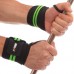 Бинти кистьові для жиму Mute Strength Wrist Wraps, 2шт, чорний-салатовий, код: 9097_LG