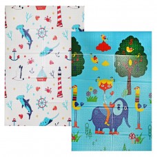 Двосторонній килимок Toys Море, 180х120 см, білий-синій, код: 230029-T