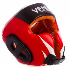 Шолом боксерський в мексиканському стилі Venum Giant шкіряний M, чорний-червоний, код: BO-6652_MBKR