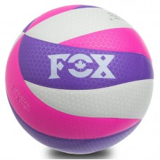 М"яч волейбольний PlayGame Fox №5, білий-фіолетовий-малиновий, код: SD-V8005_V