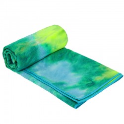 Йога рушник (килимок для йоги) FitGo Kindfolk 1830х610 мм, салатовий-зелений, код: FI-8370_LGG