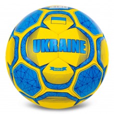 М"яч футбольний Ballonstar Ukraine №5 PU, жовтий-блакитний, код: FB-5182