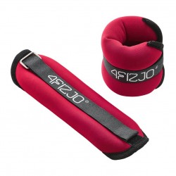 Обважнювачі-манжети для ніг та рук 4FIZJO 2 x 1 кг Black/Red, код: P-5907739311085
