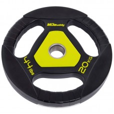 Млинці (диски) поліуретанові Modern з потрійним хватом 20 кг, код: TA-2677-20-S52