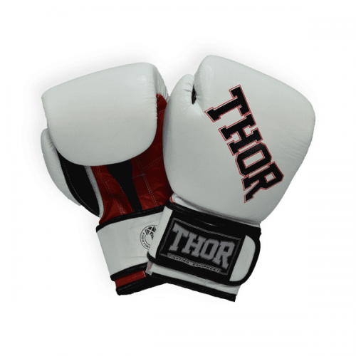 Рукавички боксерські Thor Ring Star 12oz, PU, біло-червоно-чорні, код: 536/01(PU)WHITE/RED/BLK 12 oz.