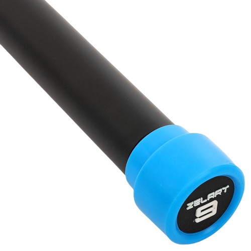 Бодібар Zelart Body Bar 9 кг, чорний-синій, код: FI-4776-9