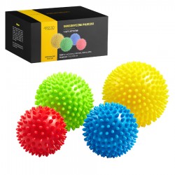Масажні м"ячі з шипами 4Fizjo Spike Balls 4 шт 4FJ0115, код: 4FJ0115