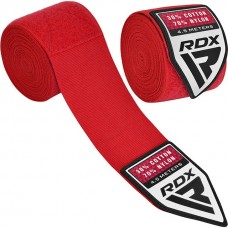 Бинти для боксу RDX WX Professional Boxing Hand Wraps 4.5м, червоний, код: HWX-RR+