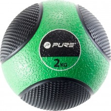 М"яч медичний Pure2Improve 2 кг, чорно-зелений, код: .02137-IN