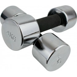 Гантелі хромовані для фітнесу Master Dumbell 2х4 кг, сірий, код: M-12727819-IN