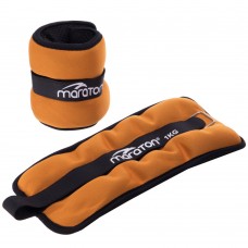 Обтяжувачі-манжети для рук та ніг Maraton 2x1кг оранжевий-сірий, код: FI-3123-2-S52