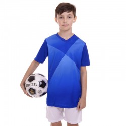Форма футбольна підліткова PlayGame розмір 26, ріст 130, синій-білий, код: CO-1902B_26BLW-S52