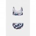 Купальник для дівчат Arena Tie and Dye Bikini Top, 9-10 років, зріст 140 см, білий-синій, код: 3468336891162