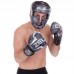 Шолом боксерський з повним захистом Venum M чорний-сірий, код: BO-2530_MGR