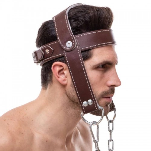 Упряж для тренування м"язів шиї Zelart коричневий, код: SB-165189-S52