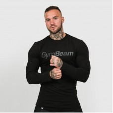 Футболка GymBeam Long Sleeve Leisure Black L, чорний, код: 119214-GB