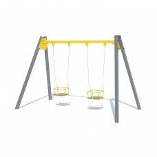 Гойдалка подвійна Miros 3500х1950х2300 мм, код: LIK1492.2 Гойдалка подвійна Miros 3500х1950х2300 мм, код: LIK1492.2