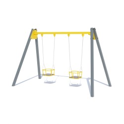 Гойдалка подвійна Miros 3500х1950х2300 мм, код: LIK1492.2