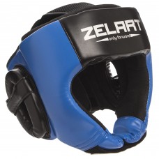 Шолом боксерський відкритий Zelart M синій-чорний, код: BO-1386_MBL-S52