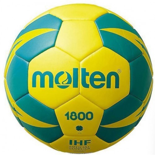 М"яч гандбол Molten H2X1800-YG №2, жовтий-бірюзовий, код: 4905741845131
