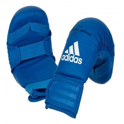 Рукавички для карате Adidas з ліцензією WKF M, синій, код: 15560-669