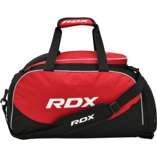 Спортивна сумка RDX R1 Duffel Bag with Backpack Straps чорний-червоний, код: GKB-R1B