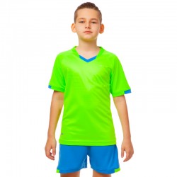 Футбольна форма підліткова PlayGame розмір 30, ріст 1450, салатовий-синій, код: CO-6301B_30LGBL